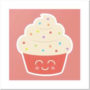 Happy Cupcake Posters and Art